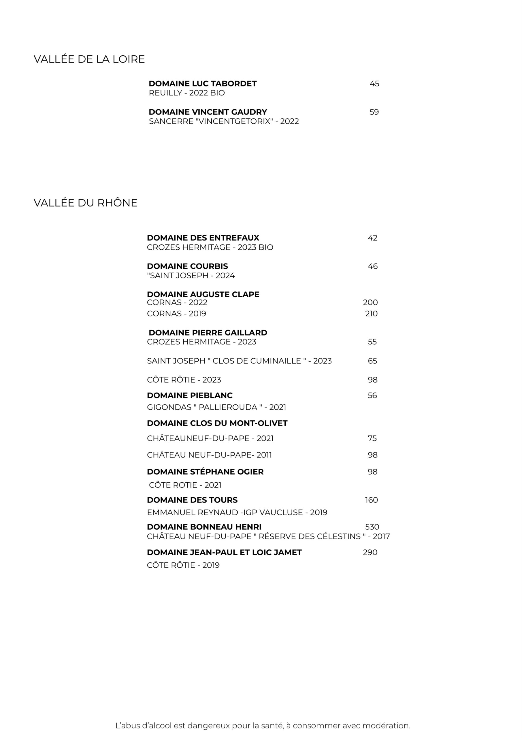 La carte des vins - Brasserie Philippe_5