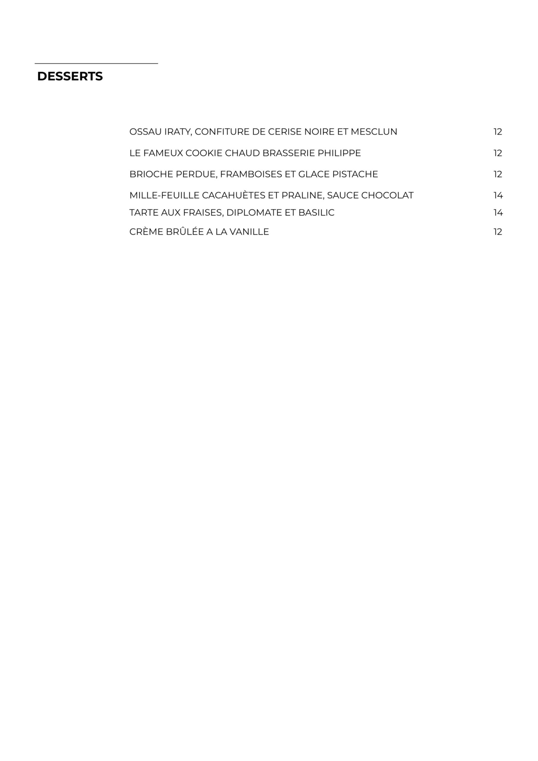 Le Menu- Brasserie Philippe_4